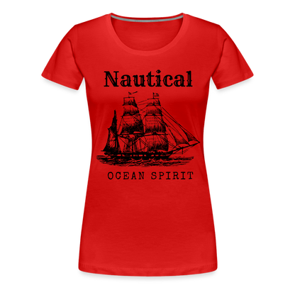 Frauen Premium T-Shirt - Nautical Ocean Spirit - Rot