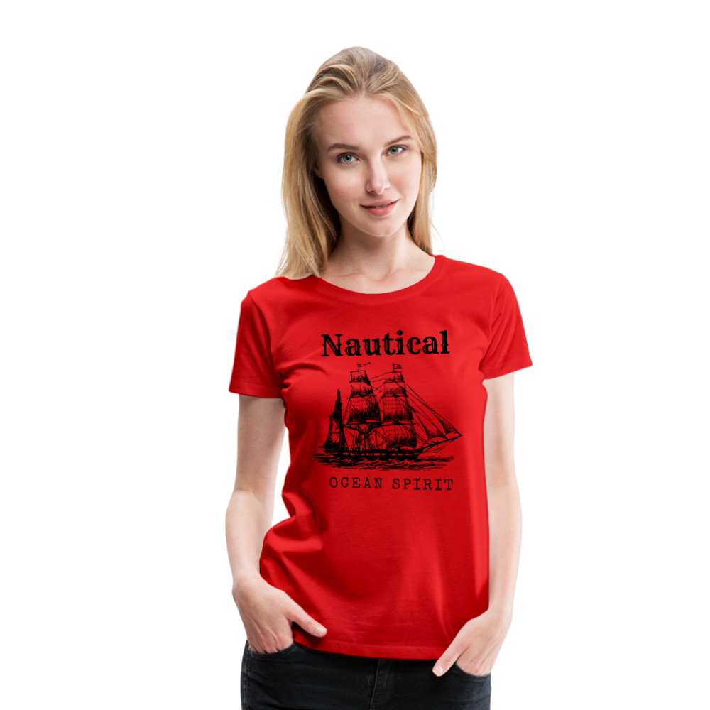 Frauen Premium T-Shirt - Nautical Ocean Spirit - Rot