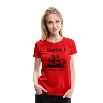 Frauen Premium T-Shirt - Nautical Ocean Spirit - Rot