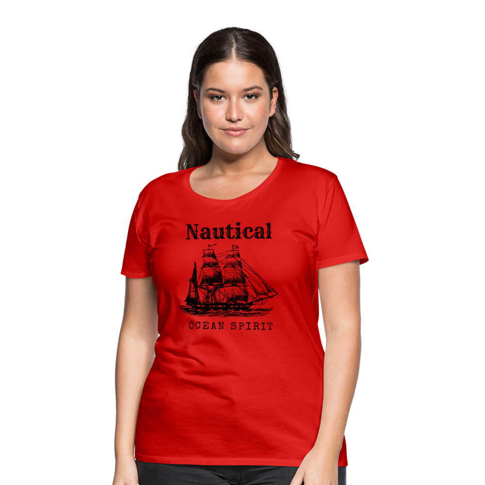 Frauen Premium T-Shirt - Nautical Ocean Spirit - Rot