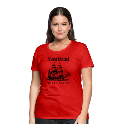 Frauen Premium T-Shirt - Nautical Ocean Spirit - Rot