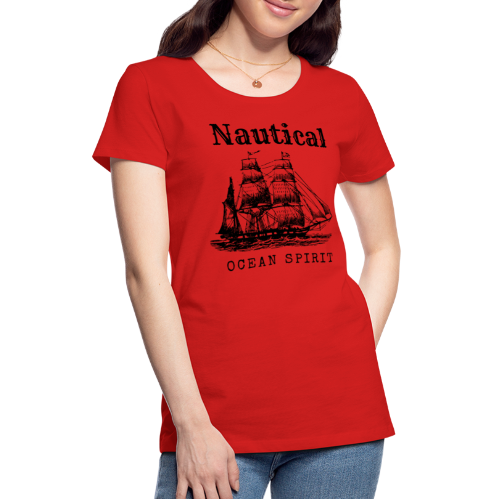 Frauen Premium T-Shirt - Nautical Ocean Spirit - Rot