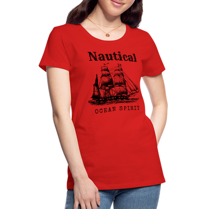 Frauen Premium T-Shirt - Nautical Ocean Spirit - Rot