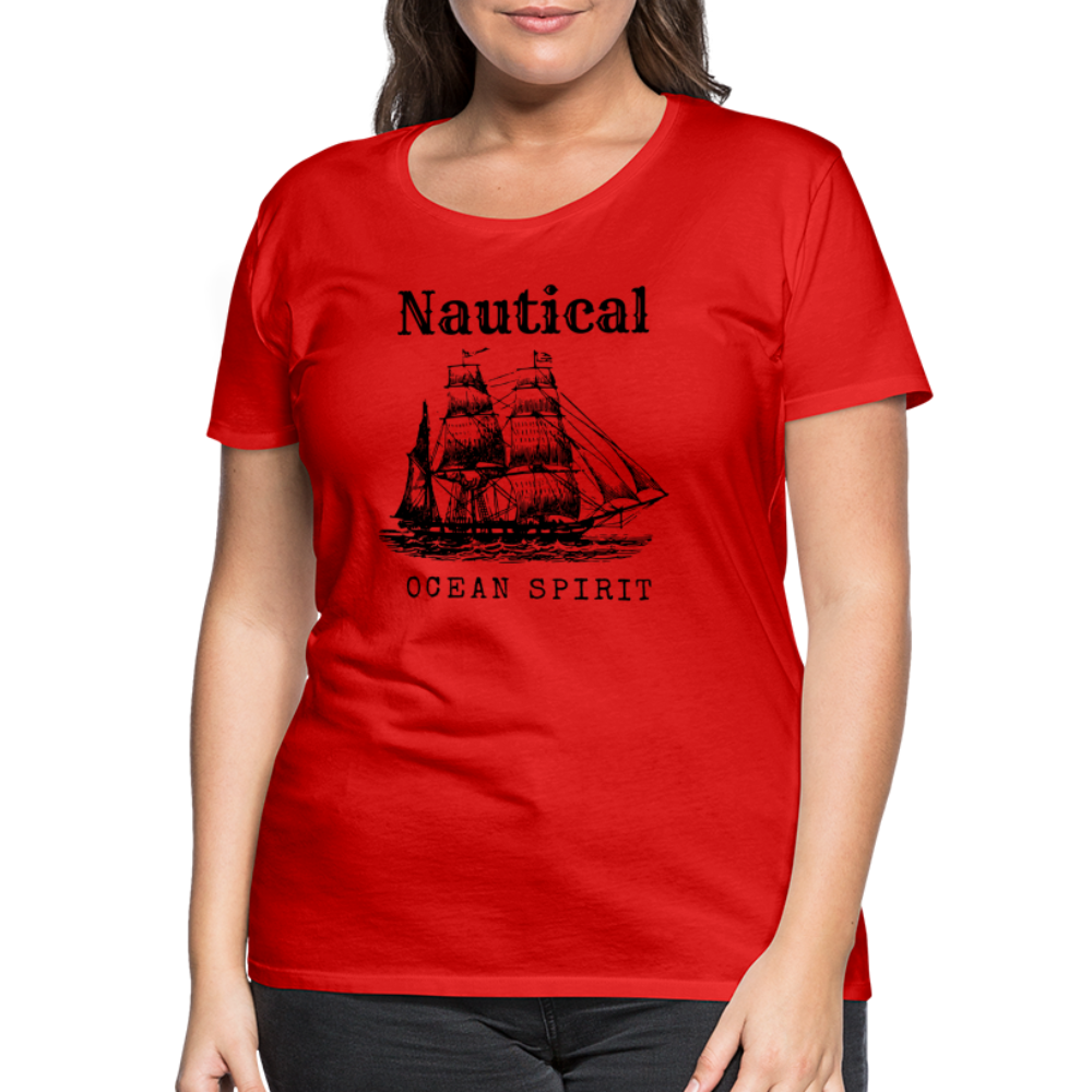 Frauen Premium T-Shirt - Nautical Ocean Spirit - Rot