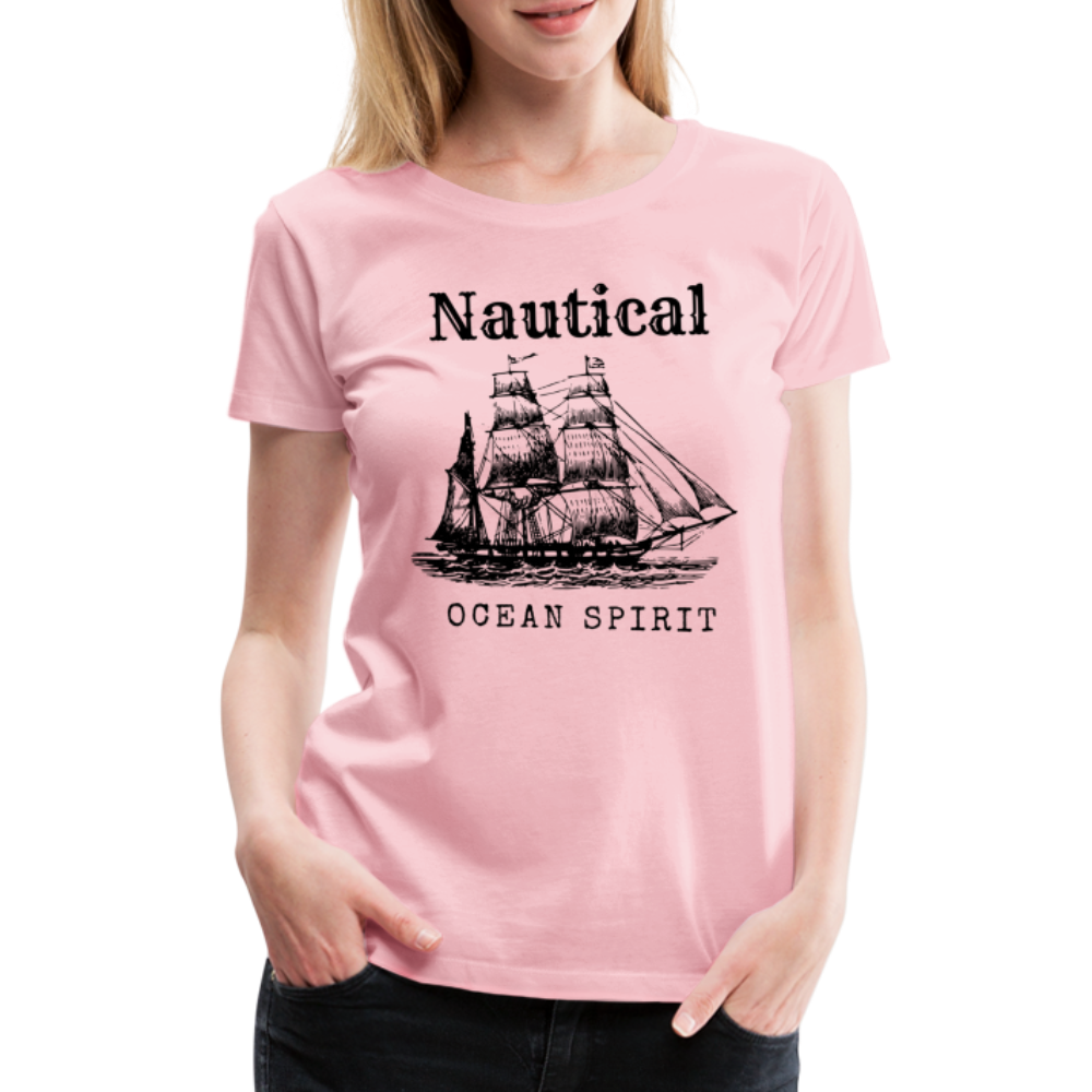 Frauen Premium T-Shirt - Nautical Ocean Spirit - Hellrosa