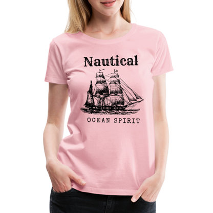 Frauen Premium T-Shirt - Nautical Ocean Spirit - Hellrosa