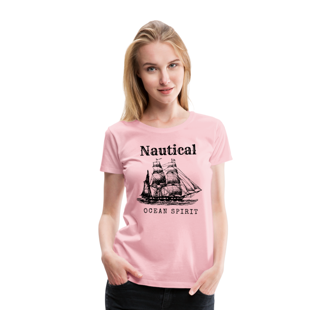 Frauen Premium T-Shirt - Nautical Ocean Spirit - Hellrosa