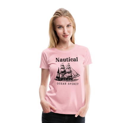 Frauen Premium T-Shirt - Nautical Ocean Spirit - Hellrosa