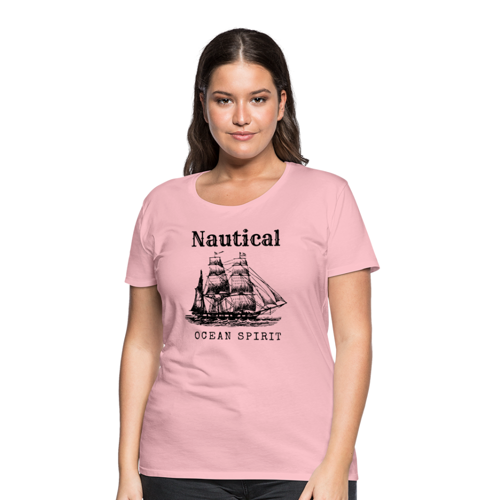 Frauen Premium T-Shirt - Nautical Ocean Spirit - Hellrosa