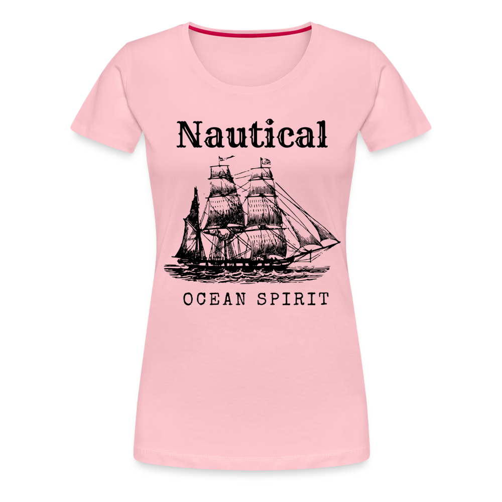 Frauen Premium T-Shirt - Nautical Ocean Spirit - Hellrosa