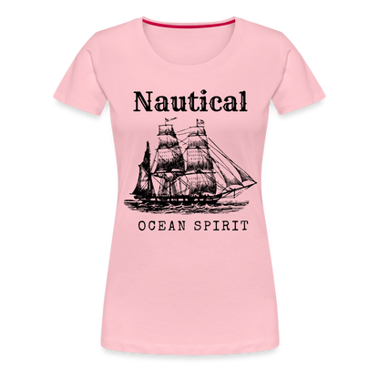 Frauen Premium T-Shirt - Nautical Ocean Spirit - Hellrosa