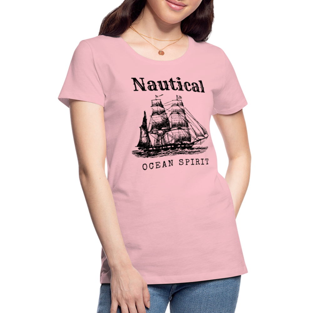 Frauen Premium T-Shirt - Nautical Ocean Spirit - Hellrosa