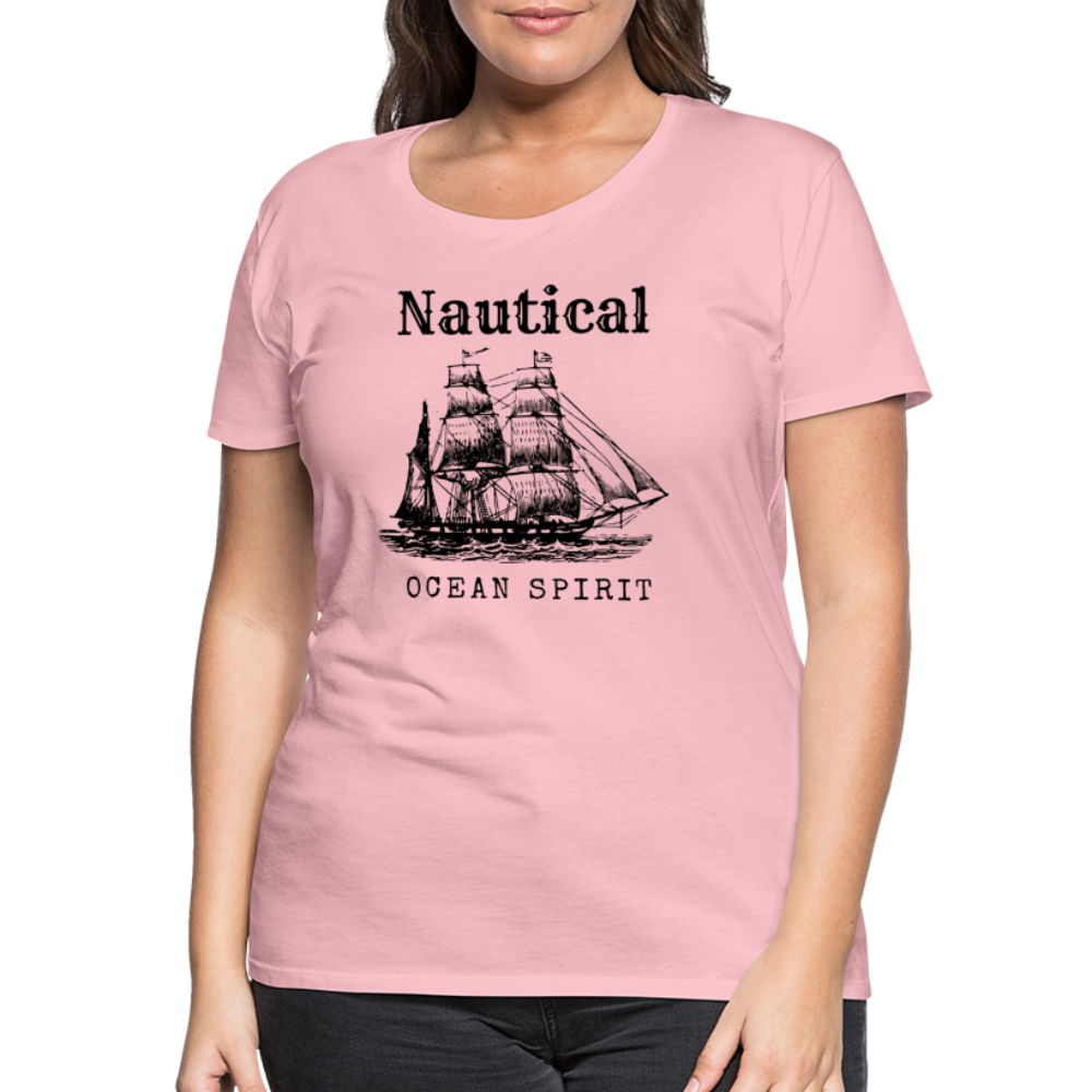 Frauen Premium T-Shirt - Nautical Ocean Spirit - Hellrosa