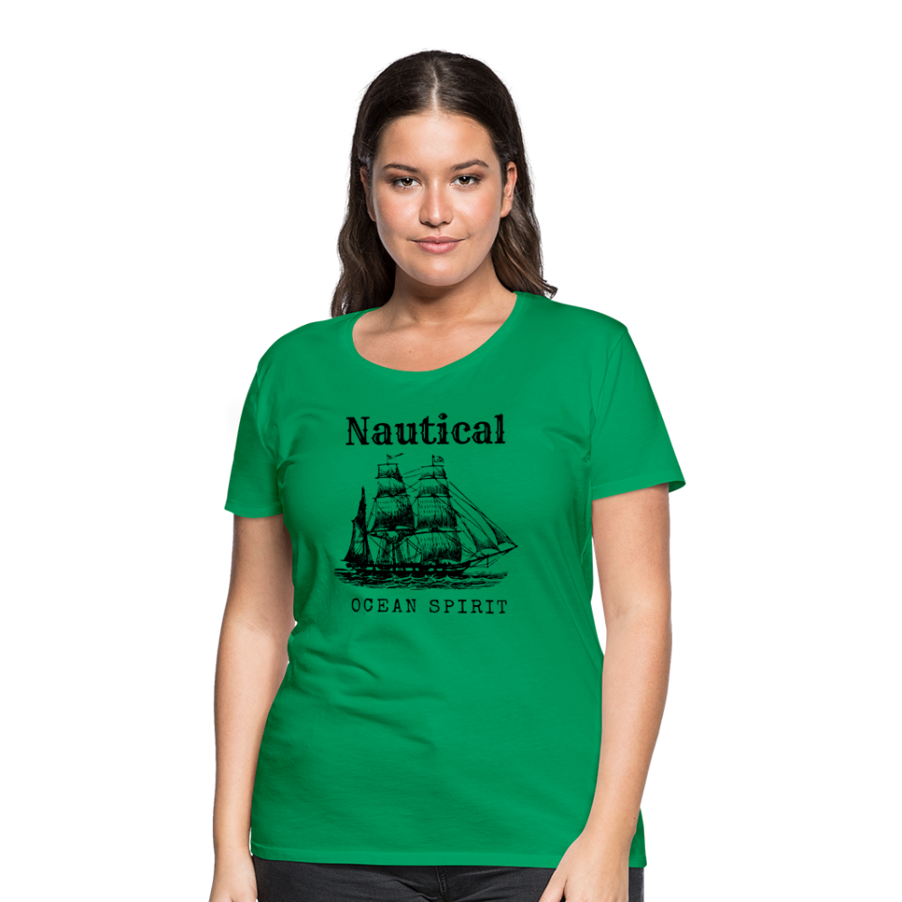 Frauen Premium T-Shirt - Nautical Ocean Spirit - Kelly Green