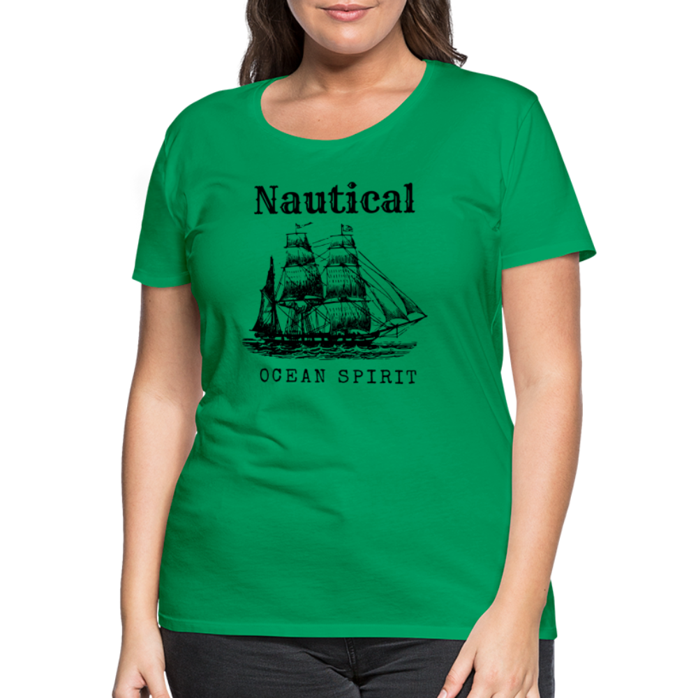 Frauen Premium T-Shirt - Nautical Ocean Spirit - Kelly Green