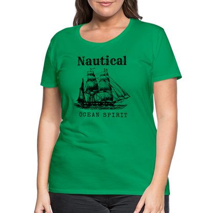 Frauen Premium T-Shirt - Nautical Ocean Spirit - Kelly Green