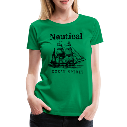 Frauen Premium T-Shirt - Nautical Ocean Spirit - Kelly Green