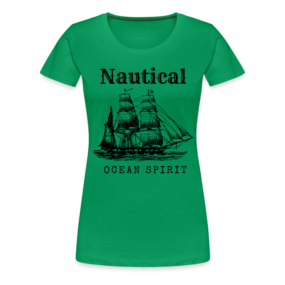 Frauen Premium T-Shirt - Nautical Ocean Spirit - Kelly Green