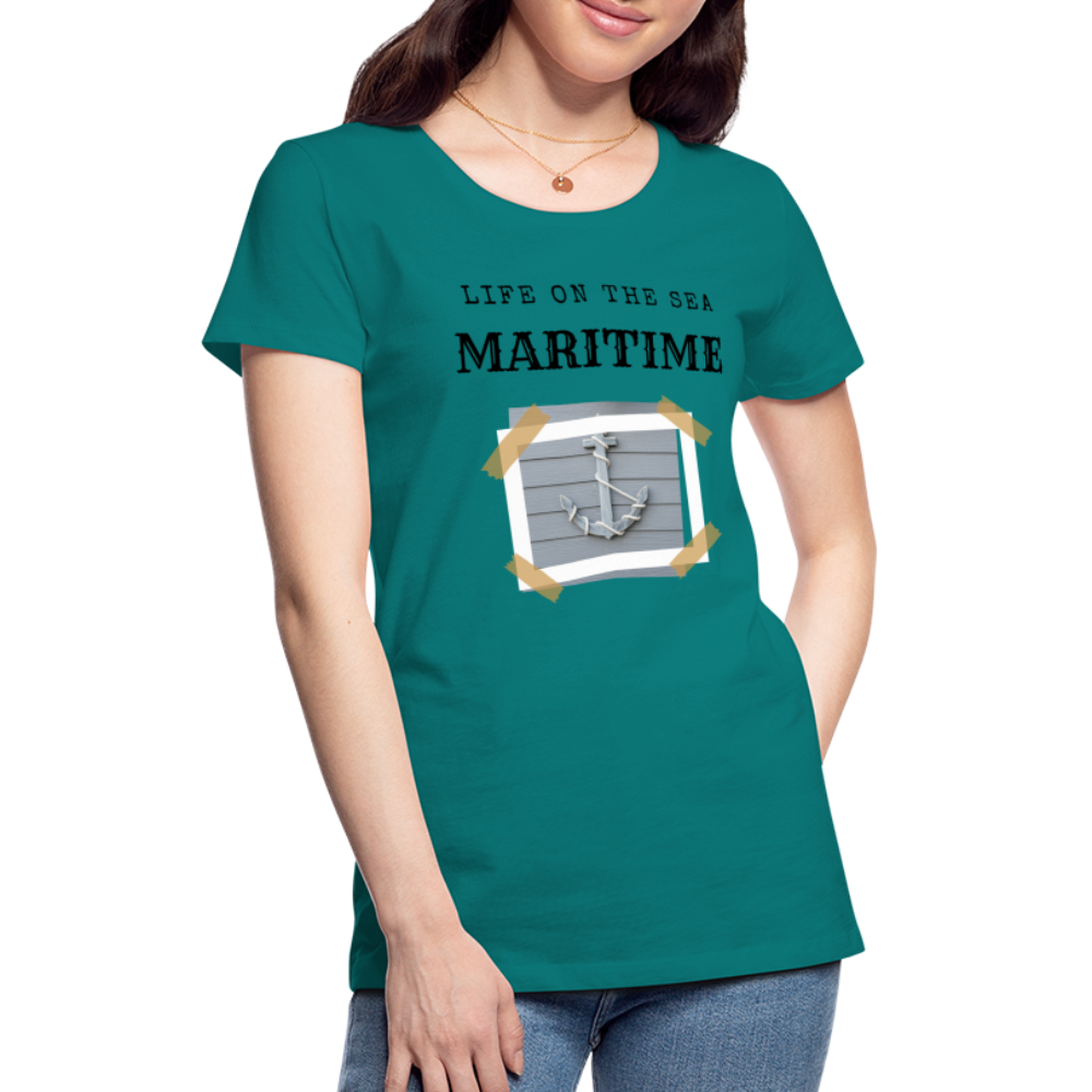 Frauen Premium T-Shirt - Life on the SEA Maritime - Divablau