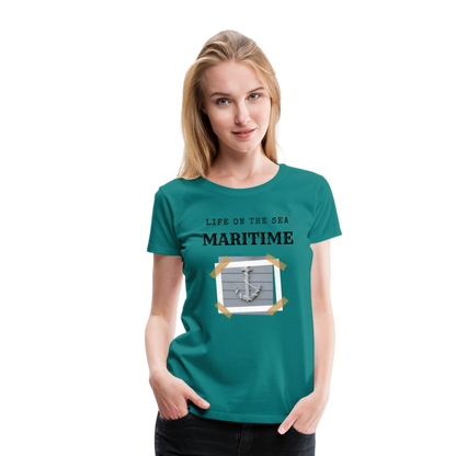 Frauen Premium T-Shirt - Life on the SEA Maritime - Divablau