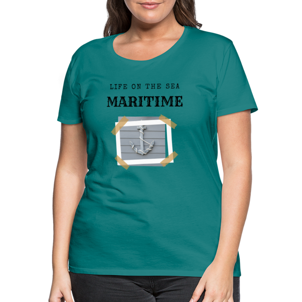 Frauen Premium T-Shirt - Life on the SEA Maritime - Divablau