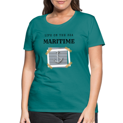 Frauen Premium T-Shirt - Life on the SEA Maritime - Divablau