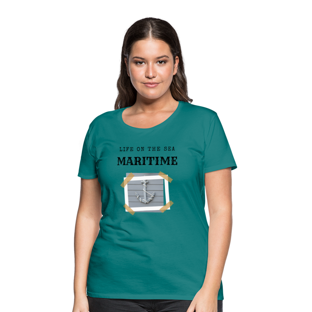 Frauen Premium T-Shirt - Life on the SEA Maritime - Divablau