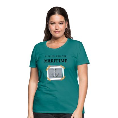 Frauen Premium T-Shirt - Life on the SEA Maritime - Divablau