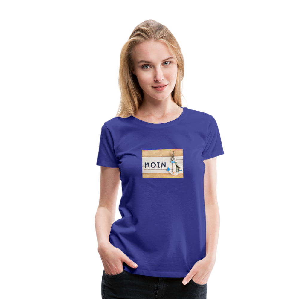 Frauen Premium T-Shirt -  Moin Anker - Königsblau