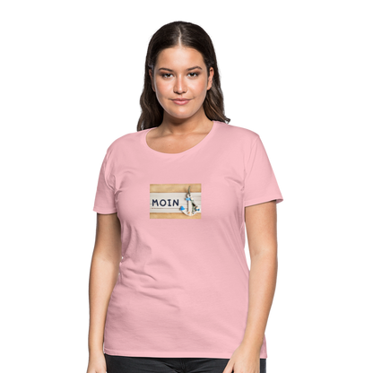 Frauen Premium T-Shirt -  Moin Anker - Hellrosa