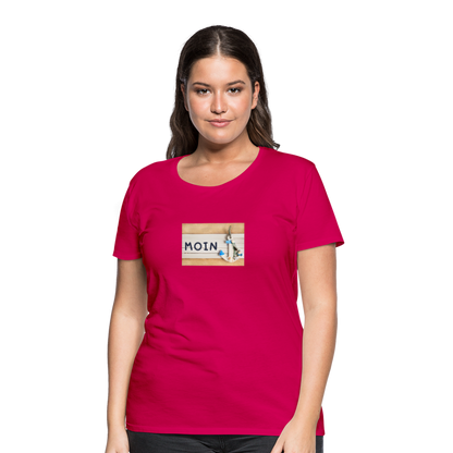 Frauen Premium T-Shirt -  Moin Anker - dunkles Pink