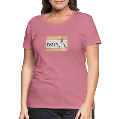 Frauen Premium T-Shirt -  Moin Anker - Malve