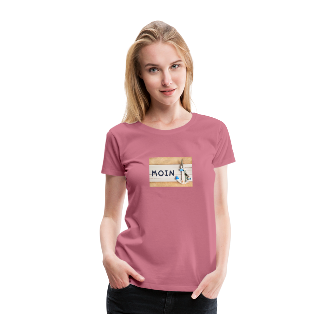 Frauen Premium T-Shirt -  Moin Anker - Malve