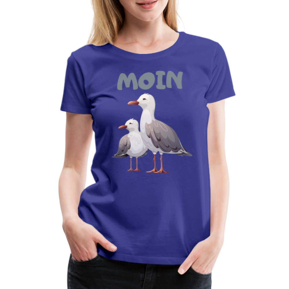 Frauen Premium T-Shirt - Moin Möwen - Königsblau