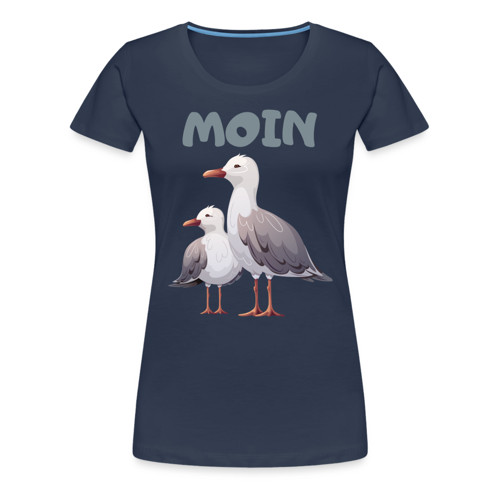 Frauen Premium T-Shirt - Moin Möwen - Navy