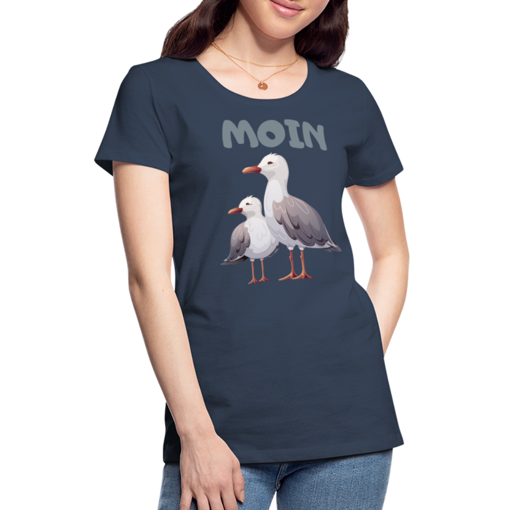 Frauen Premium T-Shirt - Moin Möwen - Navy