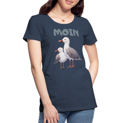 Frauen Premium T-Shirt - Moin Möwen - Navy