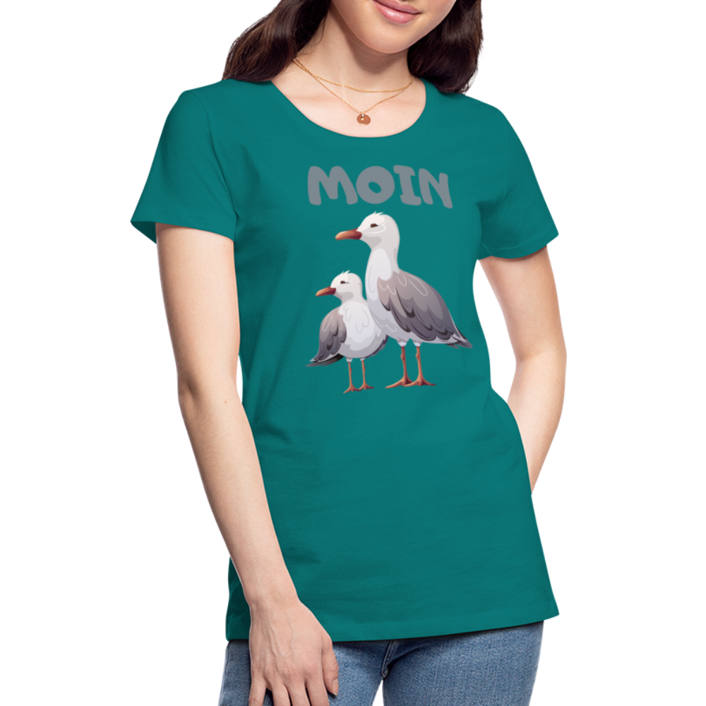 Frauen Premium T-Shirt - Moin Möwen - Divablau