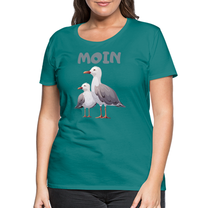 Frauen Premium T-Shirt - Moin Möwen - Divablau