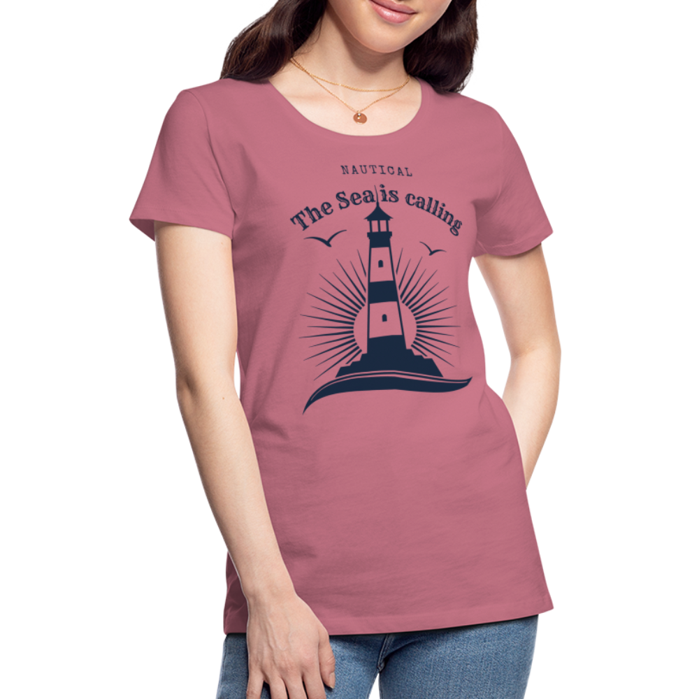 Frauen Premium T-Shirt - Nautical The Sea is calling - Malve