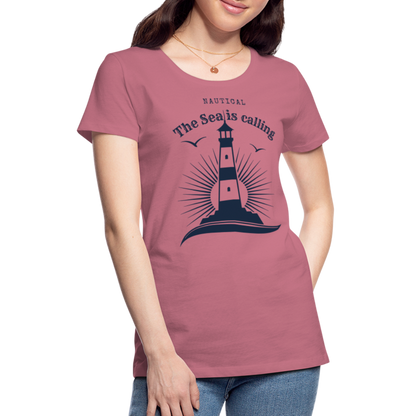 Frauen Premium T-Shirt - Nautical The Sea is calling - Malve