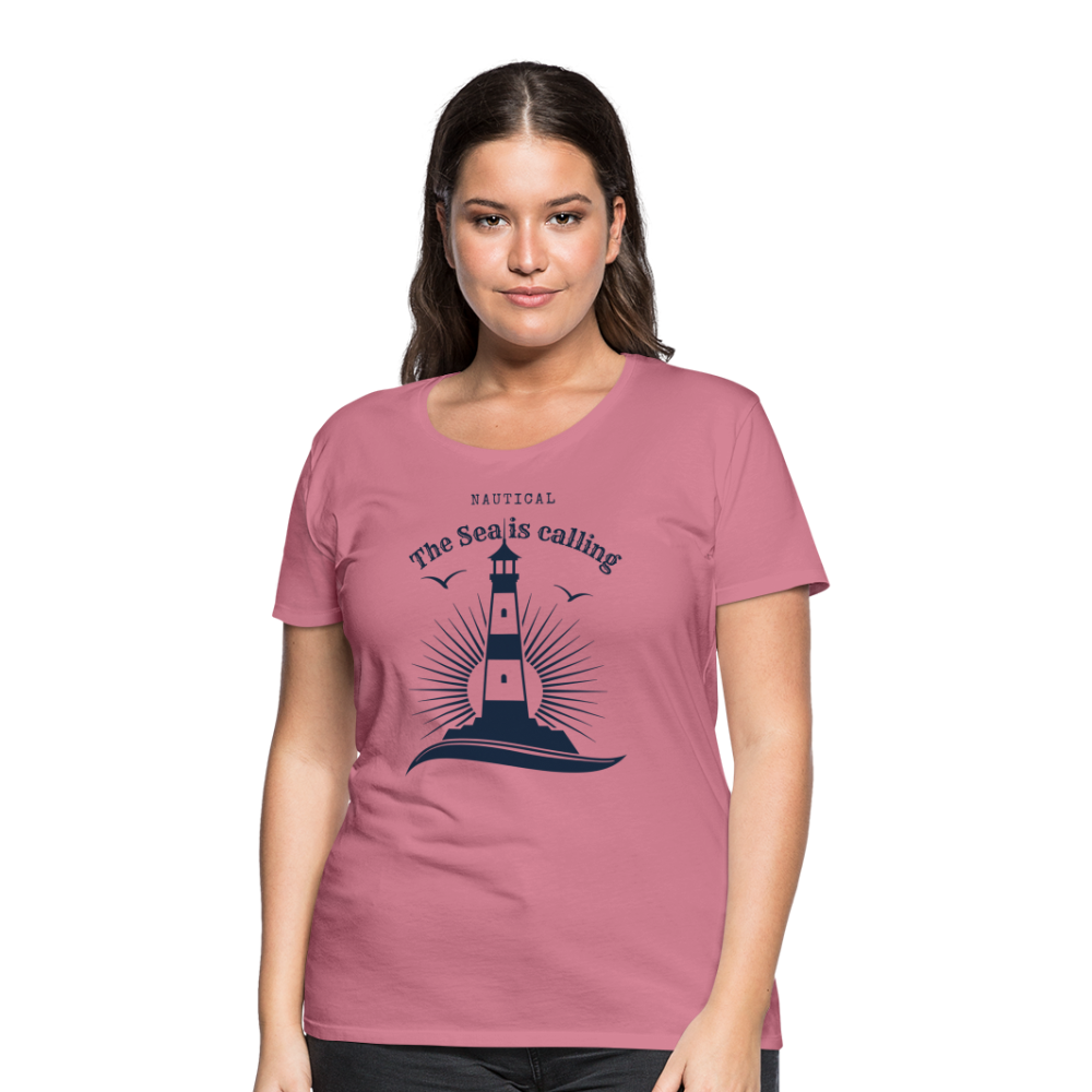 Frauen Premium T-Shirt - Nautical The Sea is calling - Malve