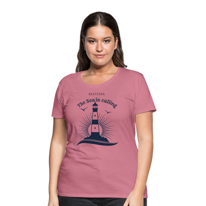 Frauen Premium T-Shirt - Nautical The Sea is calling - Malve