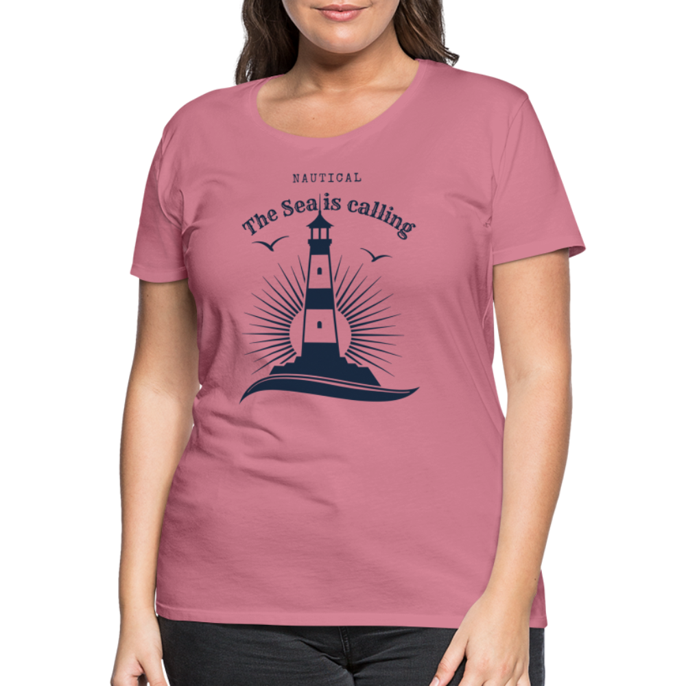 Frauen Premium T-Shirt - Nautical The Sea is calling - Malve