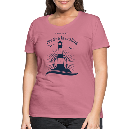 Frauen Premium T-Shirt - Nautical The Sea is calling - Malve