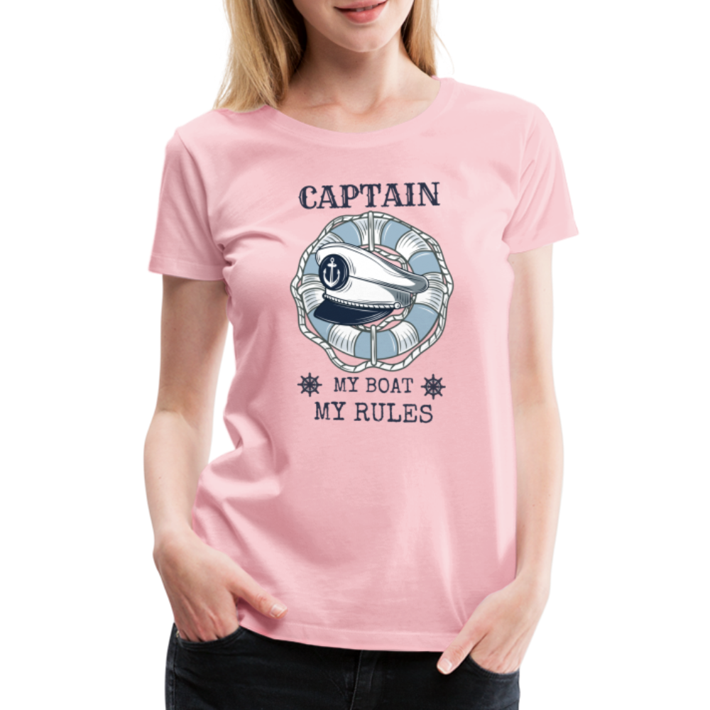 Frauen Premium T-Shirt - Captain - Hellrosa