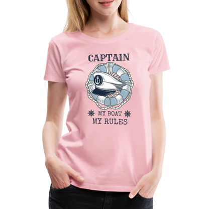 Frauen Premium T-Shirt - Captain - Hellrosa