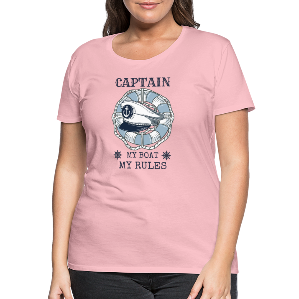 Frauen Premium T-Shirt - Captain - Hellrosa