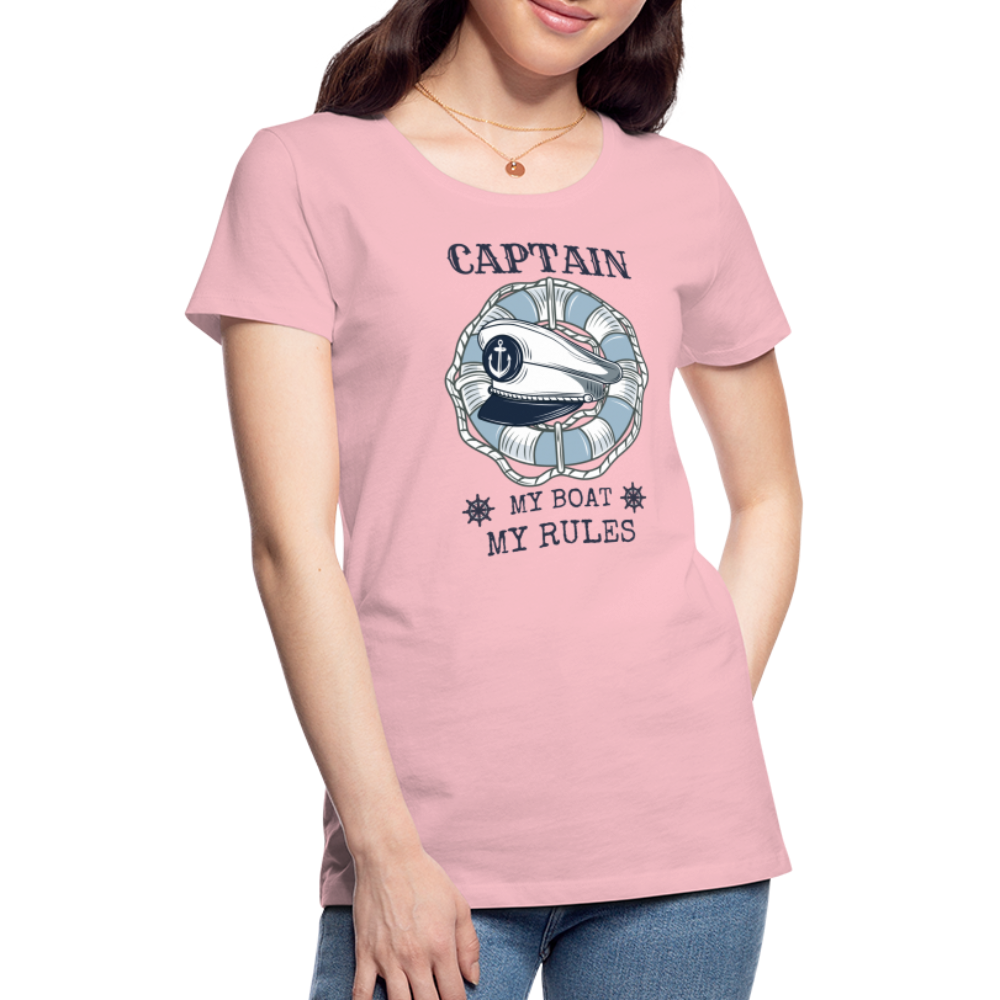 Frauen Premium T-Shirt - Captain - Hellrosa