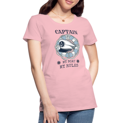 Frauen Premium T-Shirt - Captain - Hellrosa